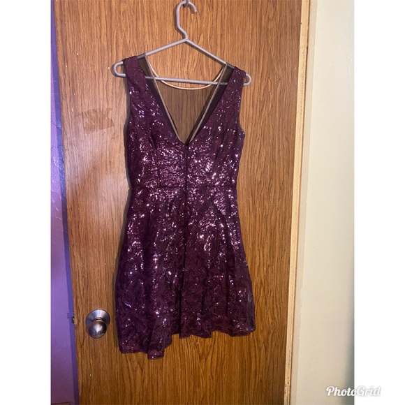 Purple sequin dress - Picture 2 of 4